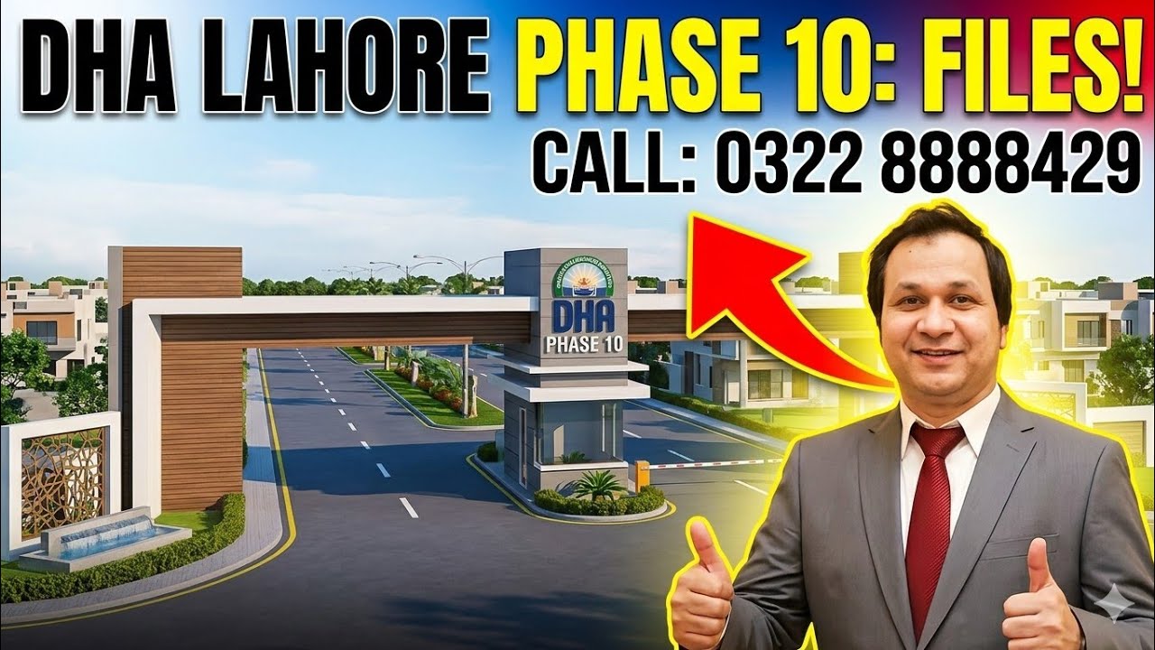 DHA Phase 10 Crown Jewel: Official Balloting Date & Installment Plan! ? 0322 8888429#dhalahore #real