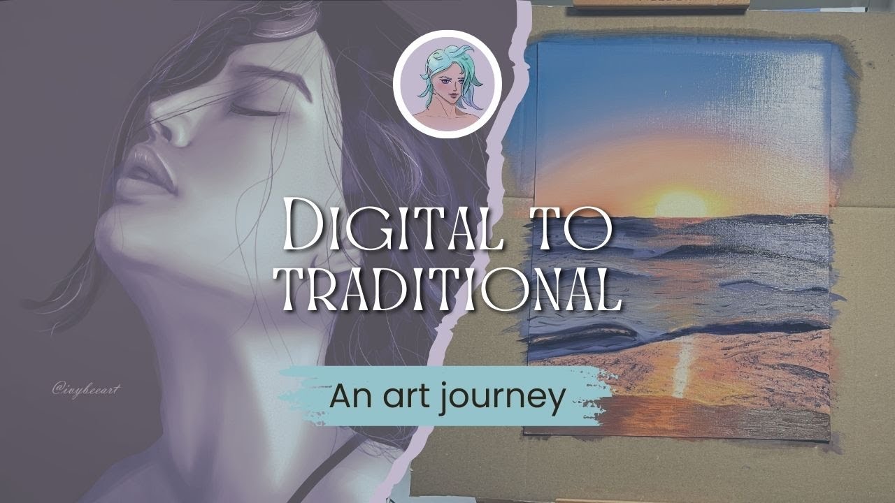 From struggling with digital art to discovering the joy of painting - an artist journey