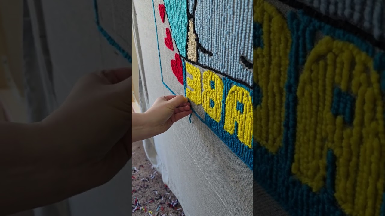 tufted rug #crafts #ruglife #tuftedrugs #rugmaking #rugtufting @Insidious_Rugs