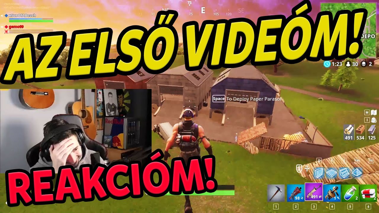 Reakcióm az ELSŐ Fortnite videómra! | A kezdetek...