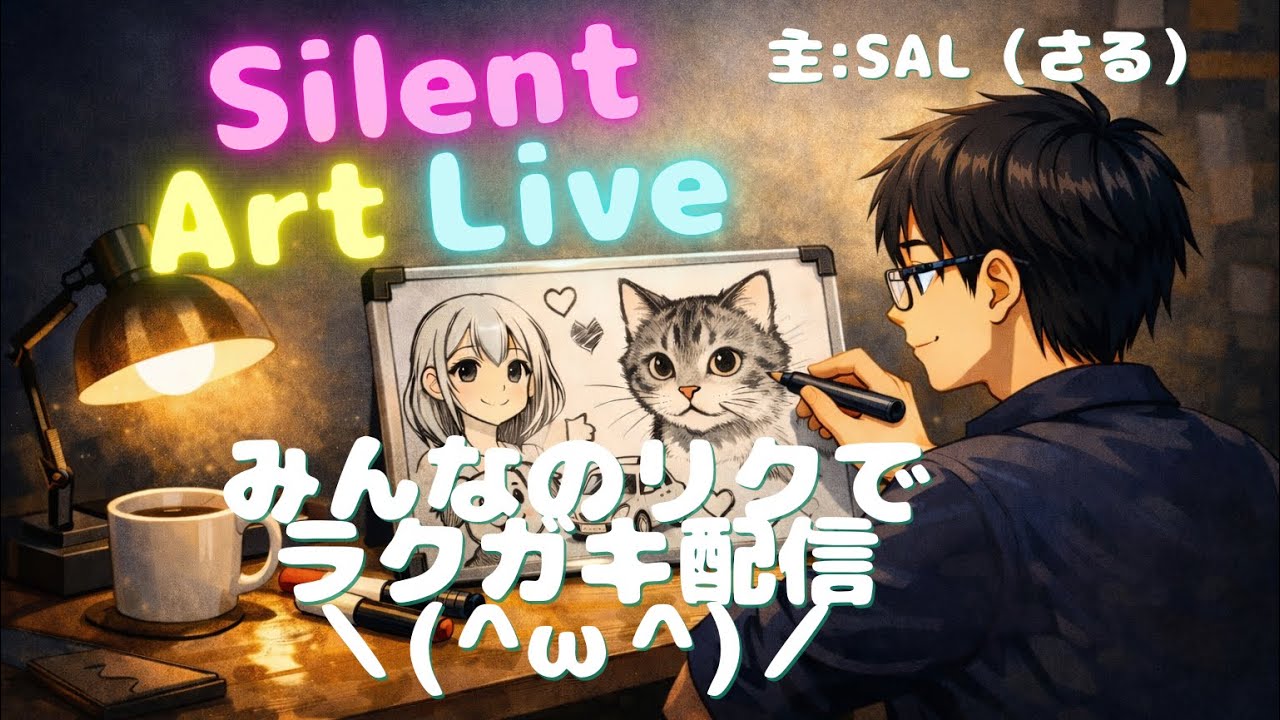 【無言お絵描き】リクエストで色々描きます | Silent Art Live 【SAL】