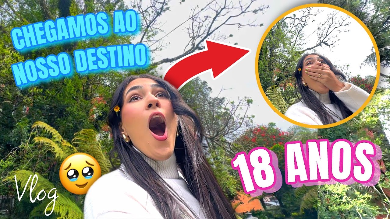Finalmente chegamos ao nosso destino 😍 não acredito que eles me levaram lá, Viagem 18 ANOS (Parte 2)