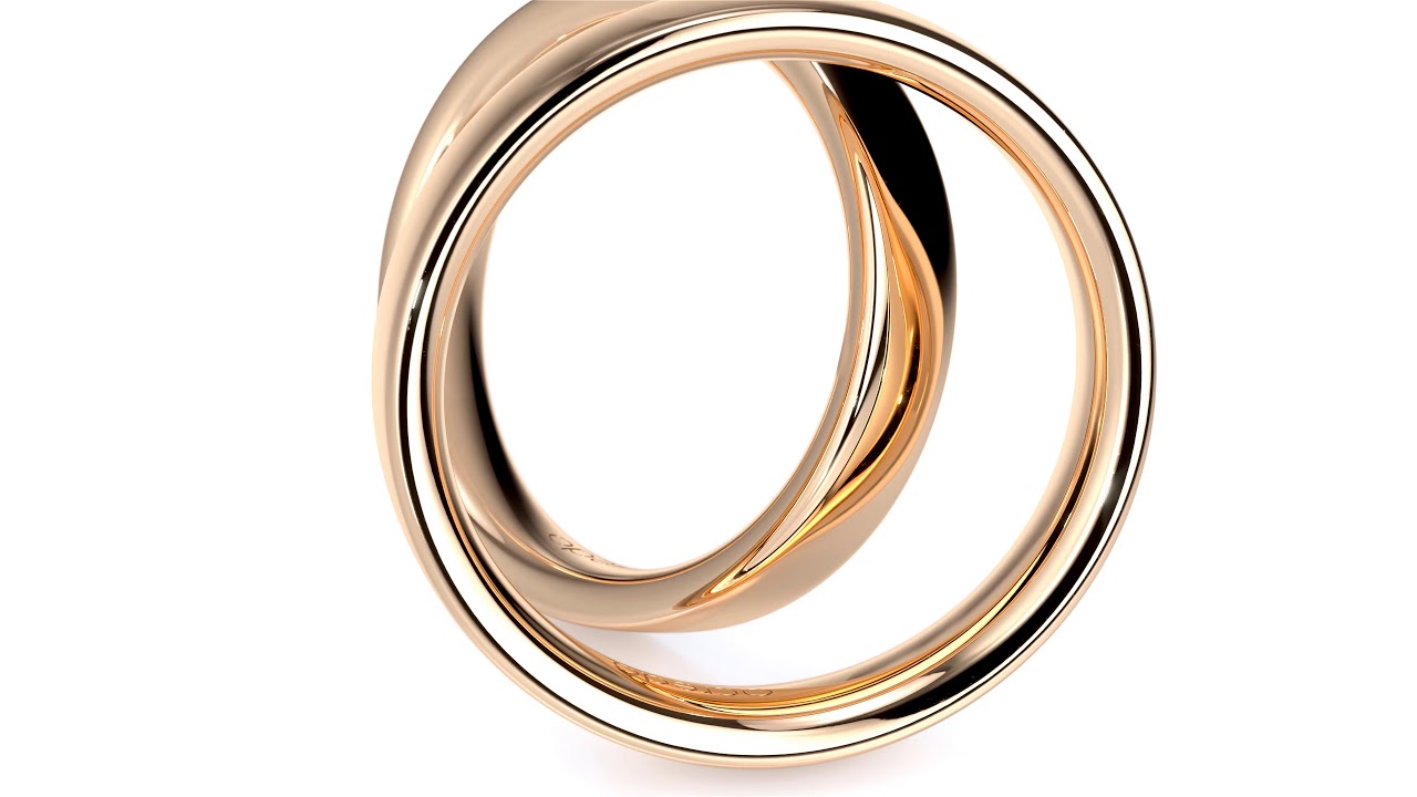 Alliances personnalisées originales en or rose avec diamants