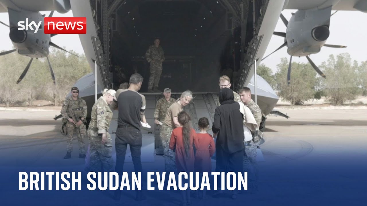 Sudan: Ministry of Defence releases footage from first evacuation flights
