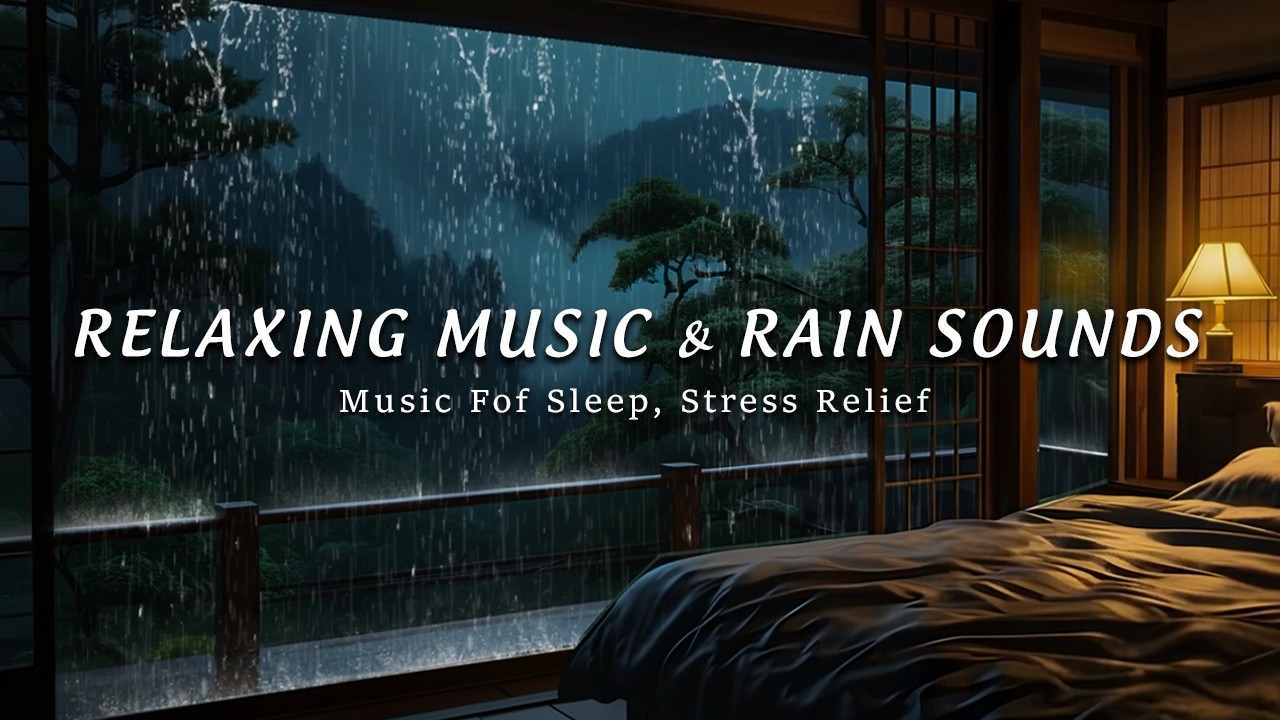 FALL ASLEEP INSRANTLY - Rain Sounds & Relaxing Piano for Insomnia, Stress Relief and Anxiety