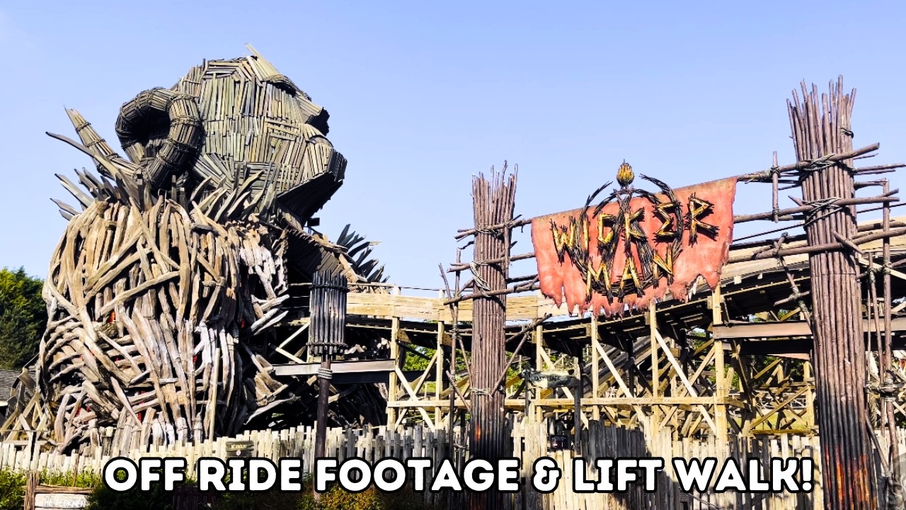 Wicker Man Track Walk & Off Ride Footage! Alton Towers 2025