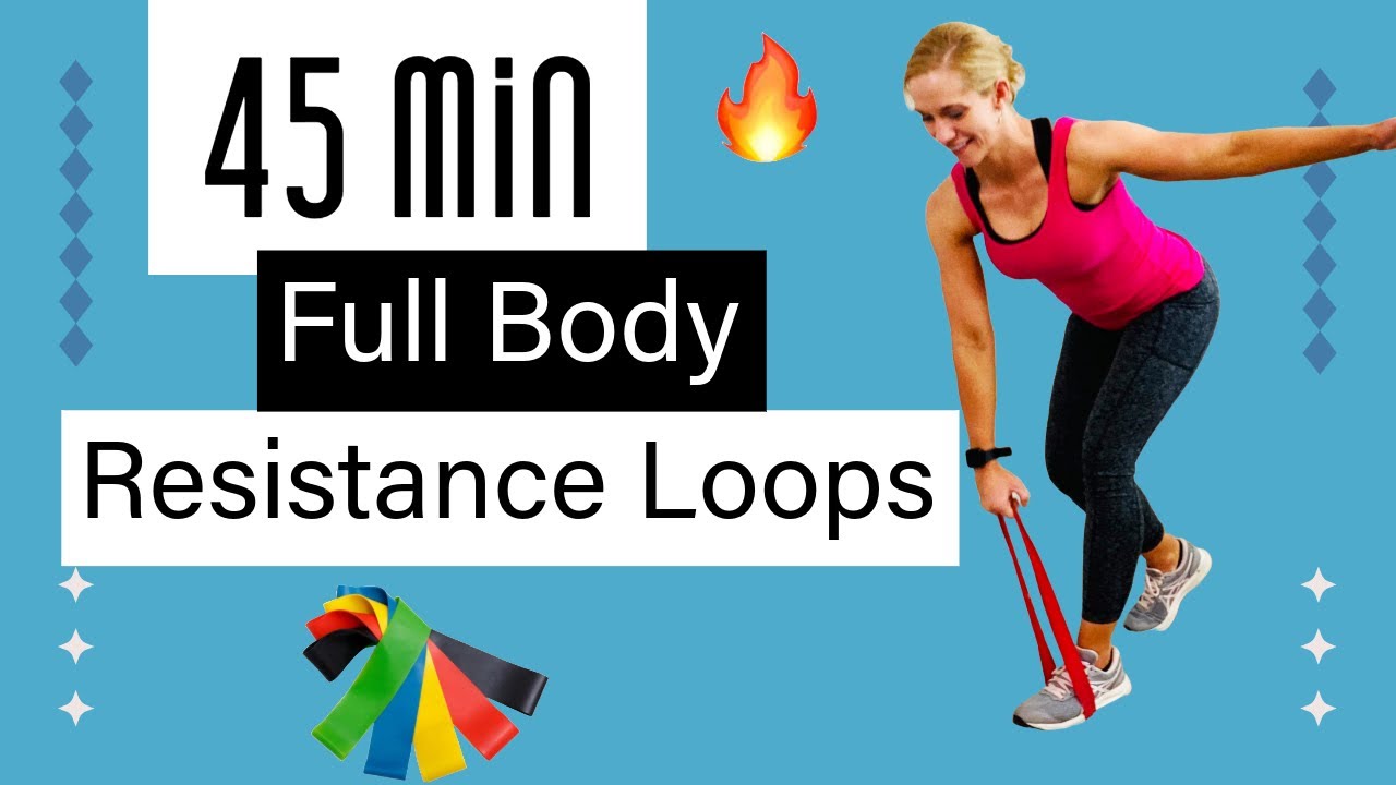 45 min 🔥 Resistance Bands Workout | MINI LOOPS all standing Follow Along Exercises