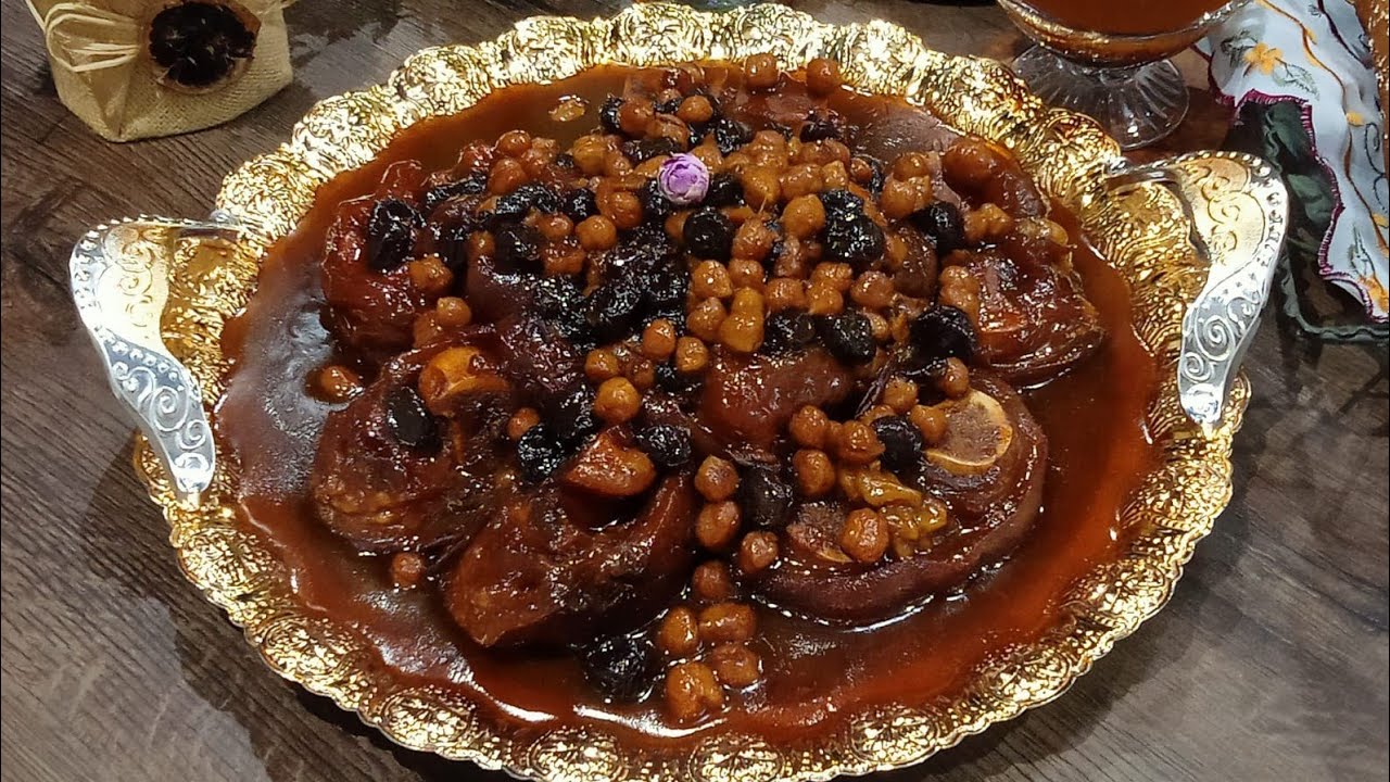 الكرعين بالحمص والزبيب❤️وصفة الأم ديالي حصريا على قناتي مع سر اللون الذهبي والتعليكة بمداق خيالي واو