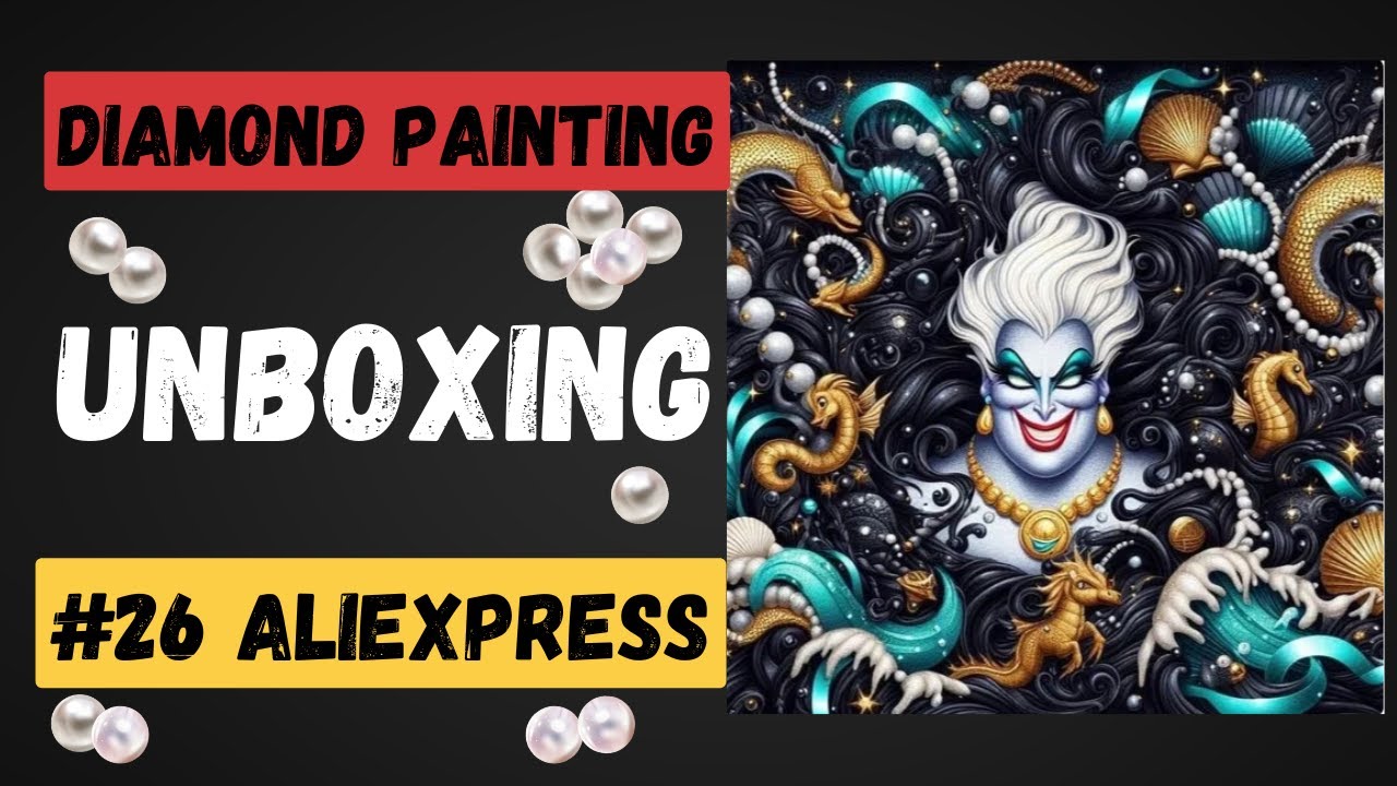 💎Diamond Painting Unboxing #26 // Aliexpress Super D Store // die Königin im Meer