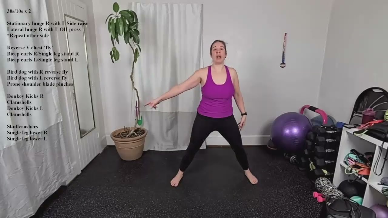40 Minute Strength with Dumbbells - Stability