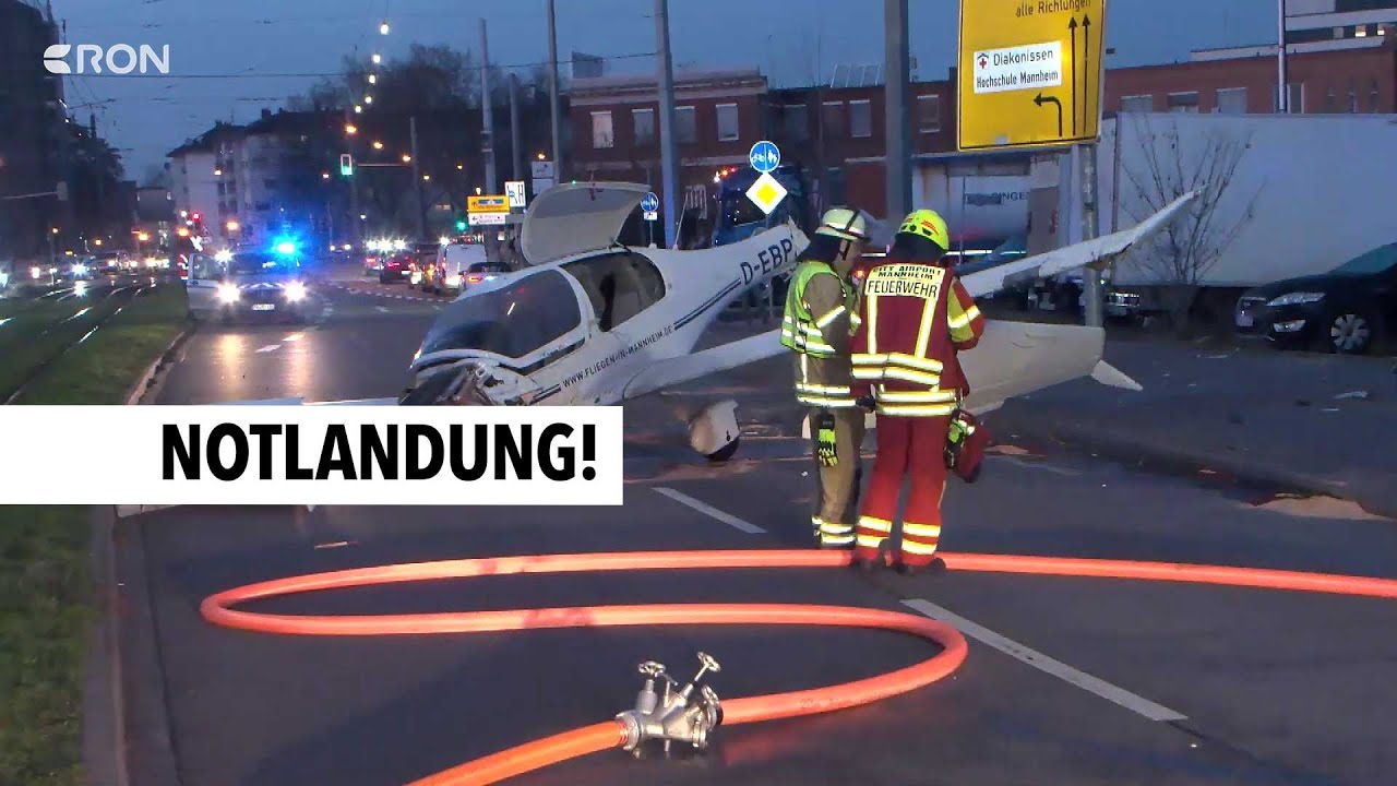 Flugzeug landet mitten in Mannheim | RON TV