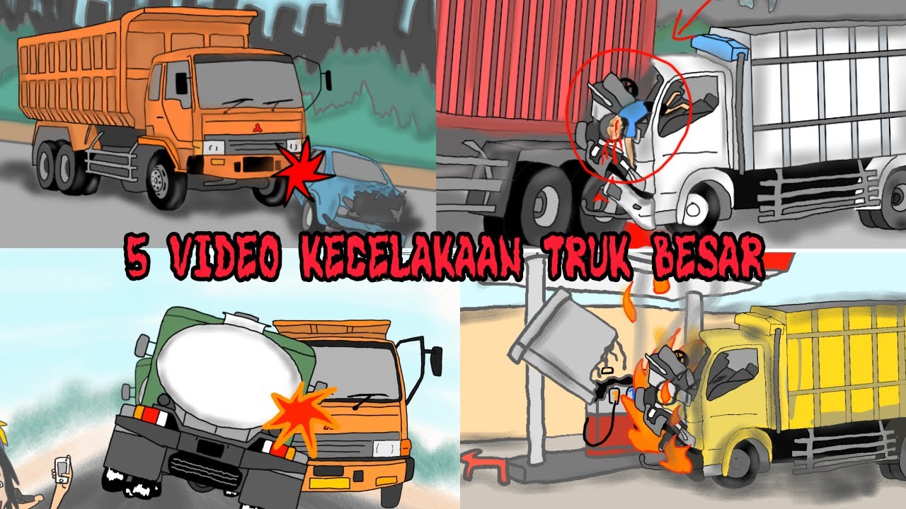 kompilasi kecelakaan mobil truk - truk oleng kecelakaan mobil truk puso besar | gambar truk oleng