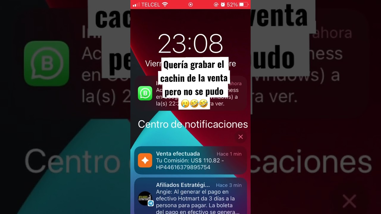 En el canal explico c&oacute;mo ganar estas comisiones con Hotmart. Suscr&iacute;bete 💪