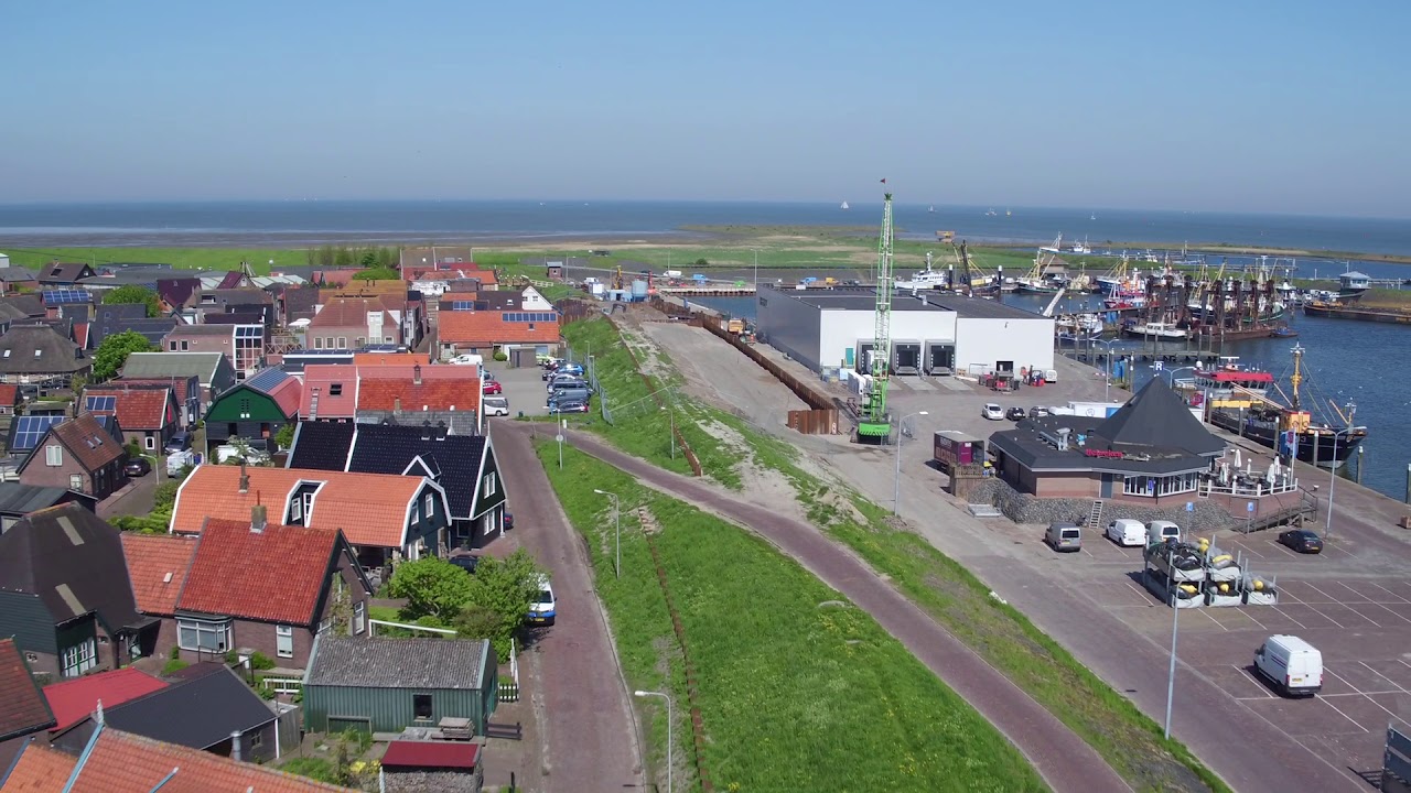 Dronebeelden dijkversterking Den Oever mei 2018
