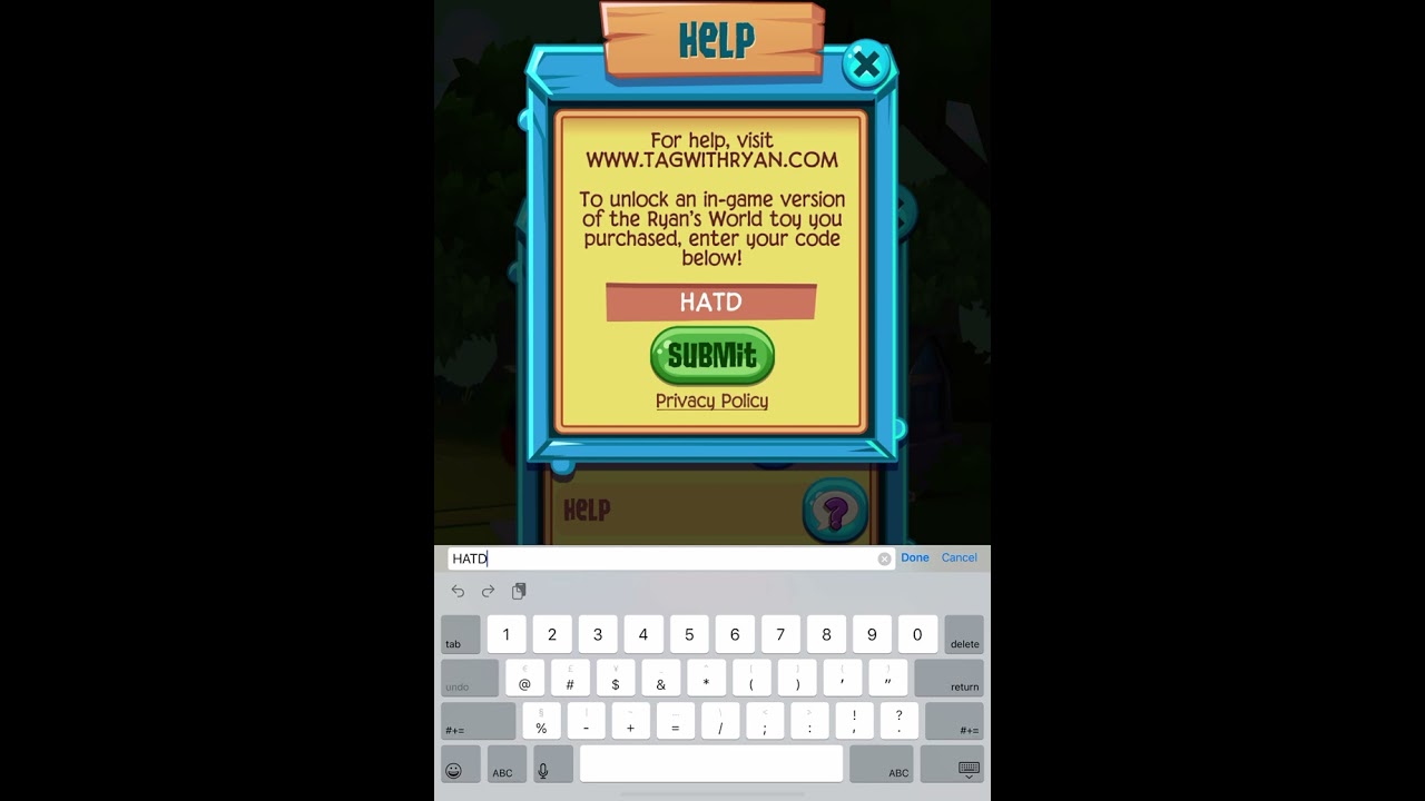 Tag with Ryan code