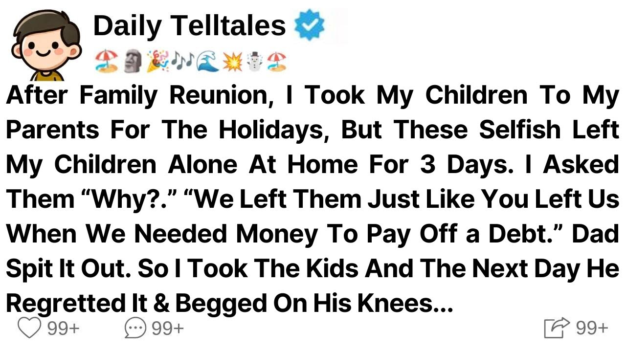 I Took My Children To My Parents For The Holidays, But These Selfish Left Them Alone At Home...