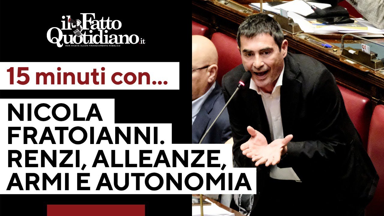15 minuti con... Nicola Fratoianni. Armi, autonomia, alleanze e Renzi