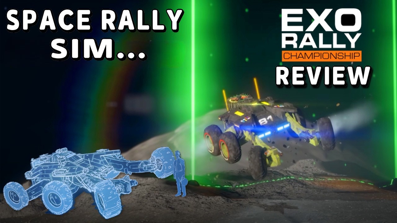 Rally Racing Simulator In Space - Exo Rally Championship Gameplay + Review | PC STEAM 4K