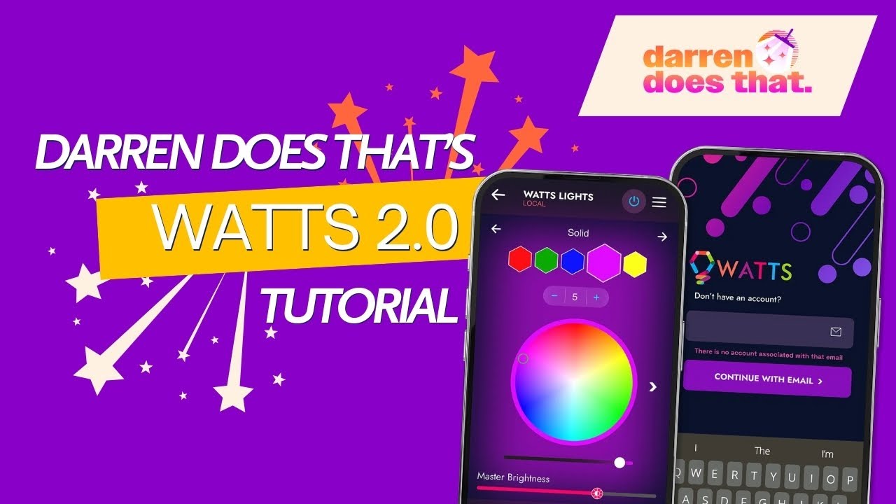 How To Use the Watts 2.0 Permanent Christmas Light App | Darren Does That Tutorial