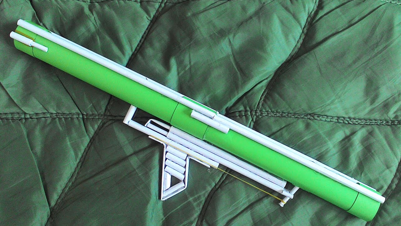 How to make a Paper Bazooka that Shoots - (Super Powerful / Easy)