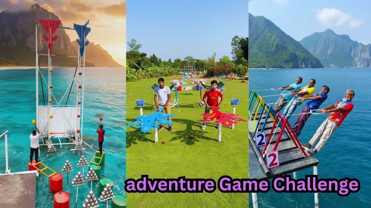 Red vs Blue Ultimate Obstacle Race!😱 Non-Stop Barriers, Water Chaos & Neck-to-Neck Finish  Who Wins?