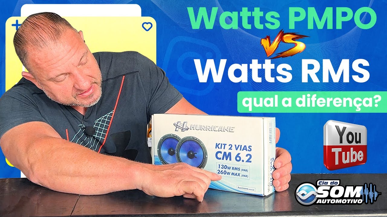 Potencia Watts PMPO vs Watts RMS o qual a diferença? #ciadosom  #somautomotivobrasil #rms #rmshorts