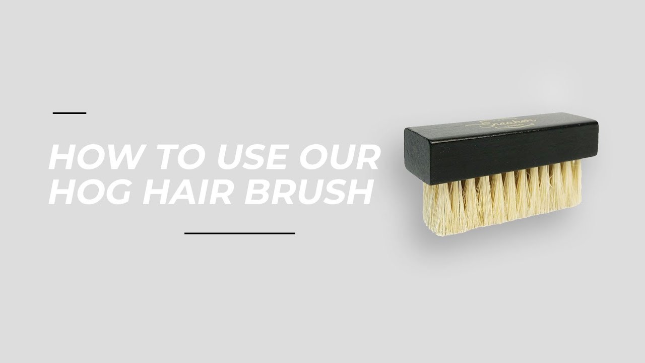 How to use our premium hog hair brush | The Sneaker Laundry