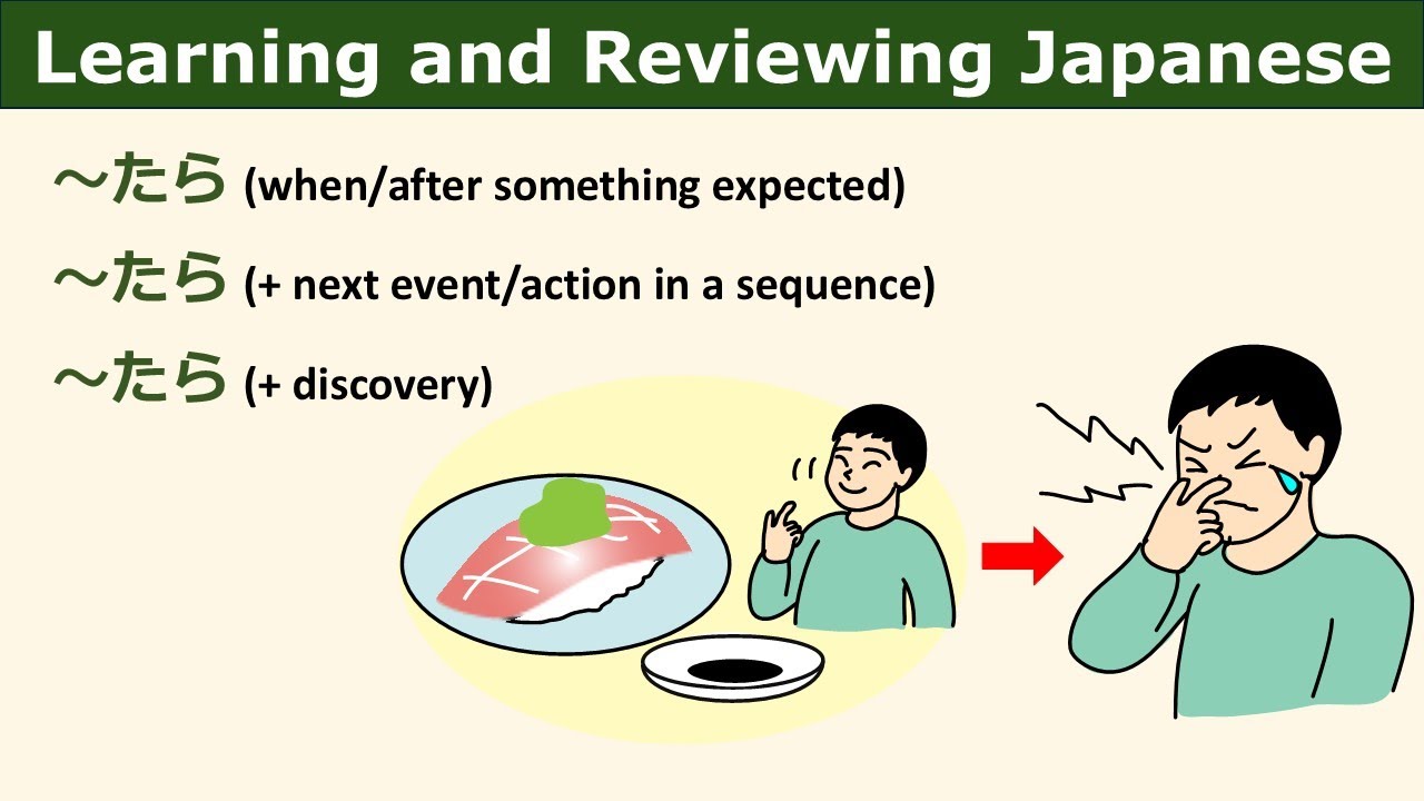 JLPT Grammar Patterns (Basic) ～たら (when, after)
