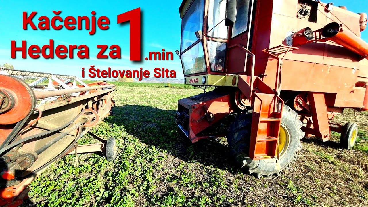 ZMAJ 142 Kacenje Hedera za 1.minut i Stelovanje Sita za Zetvu Soje