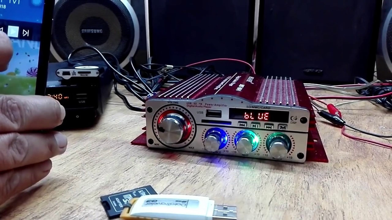 AMPLIFICADOR CON BLUETOOTH 1500 W CON BASS DE REFUERZO