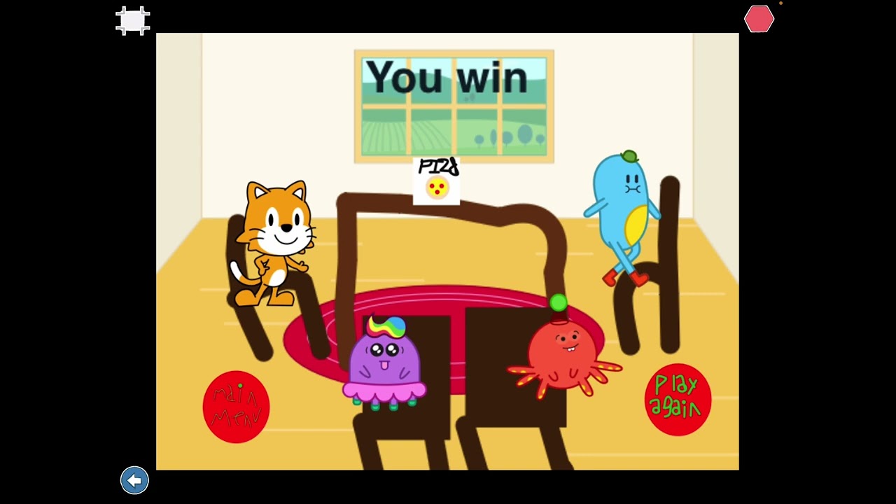 I made a horror game on scratch jr