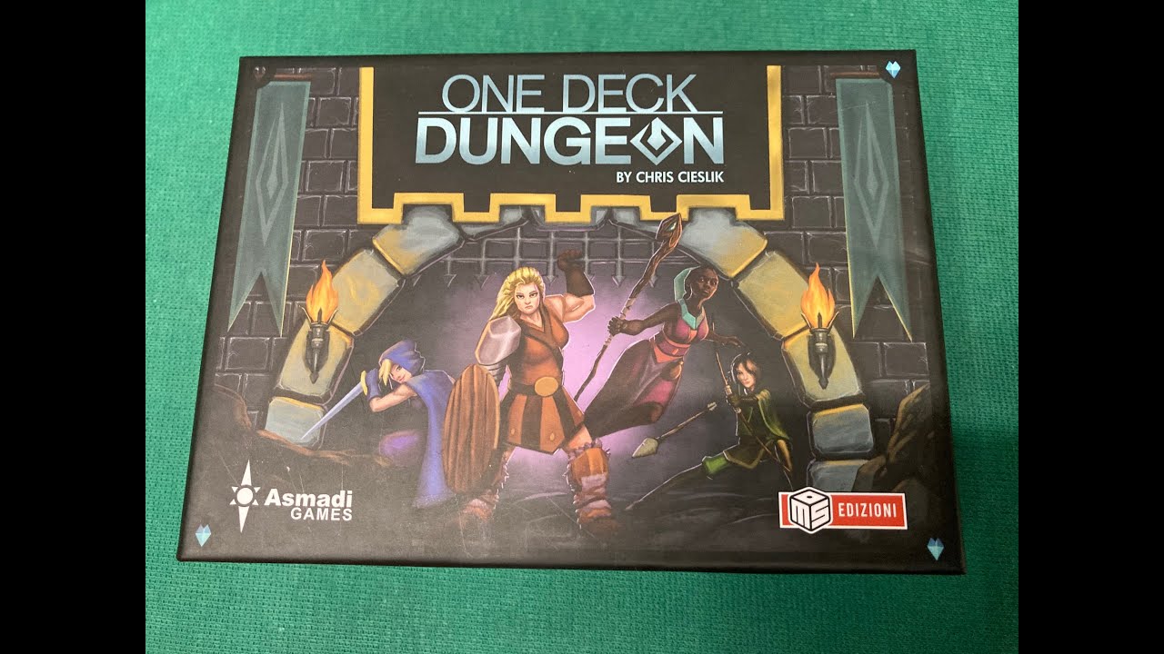 Come giocare a One Deck Dungeon gioco cooperativo tascabile per uno o due giocatori ita