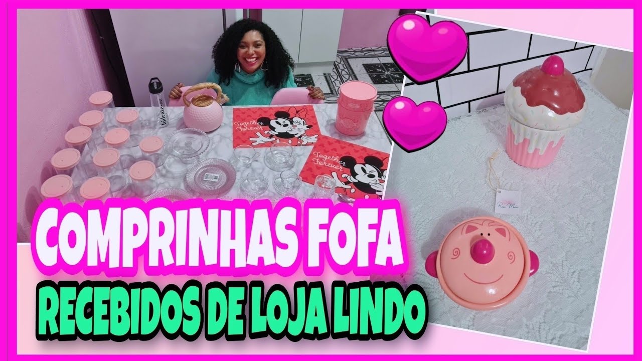 COMPRINHAS FOFA PARA COZINHA ROSA + RECEBIDOS DE LOJA PARCEIRA 🛍