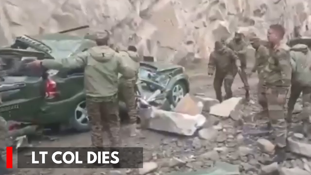 Lt Col among 2 soldiers dead, 3 officers injured after boulder hits Army vehicle in Leh