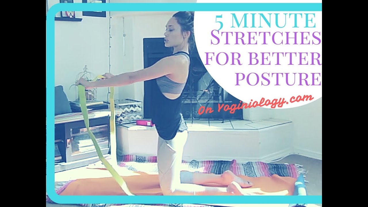 Stretches Using a Yoga Strap for Posture, Increasing Flexibility and Mobility