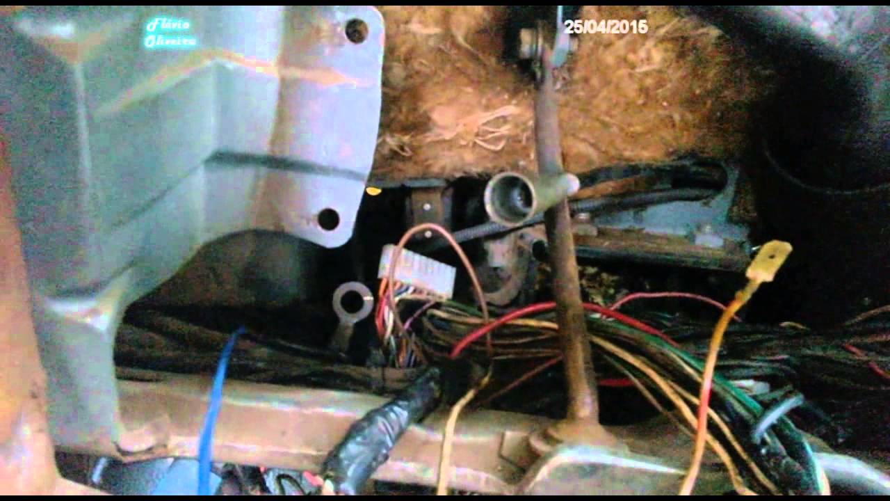 Retirando Painel e descobrindo a pinagem do Opala - 14