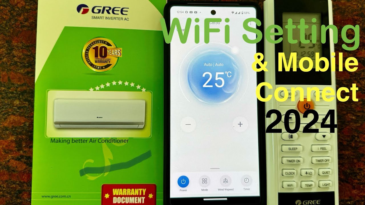 Smart Inverter AC WiFi settings and Mobile Connect App 2024