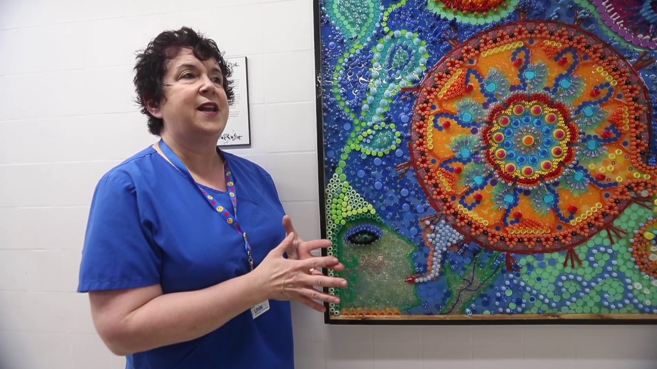 Toronto nurse uses discarded medical packaging to make massive tribute mural