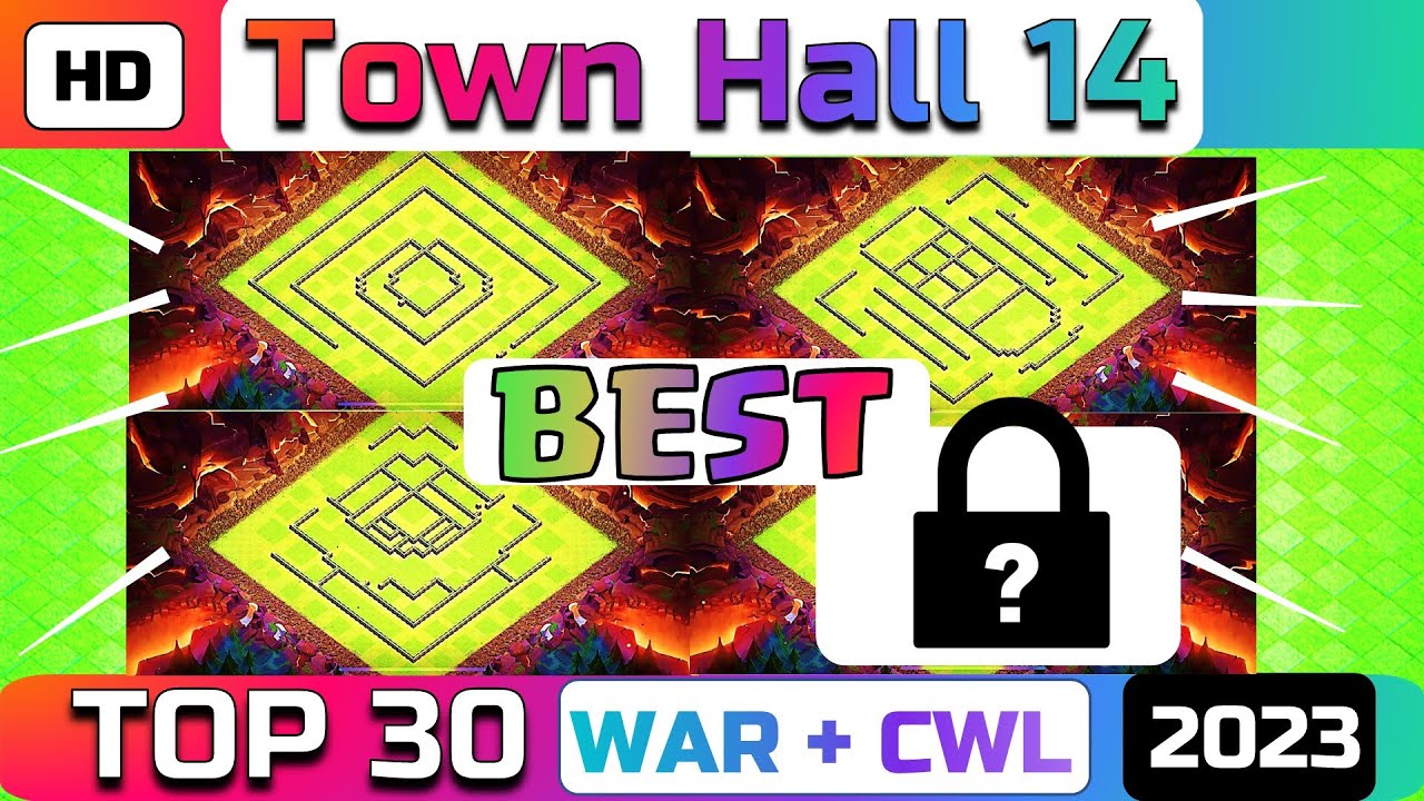 COC! New TH14 War Base Layout with link 2023! Download Best TH14 CWL Base anti everything