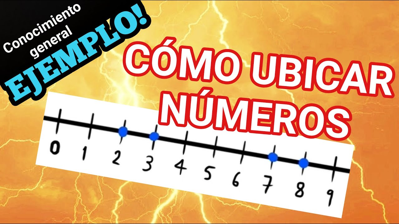 Cómo ubicar números en la recta numérica