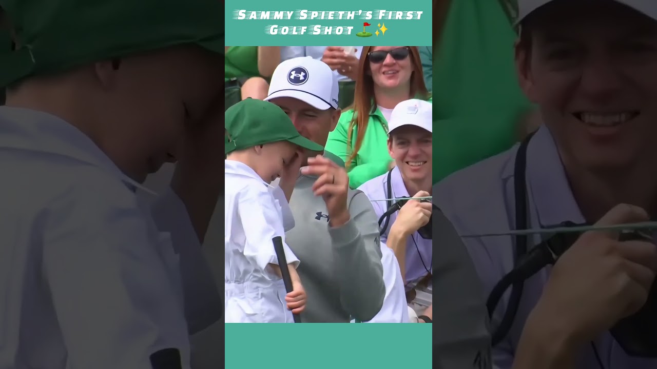 Sammy Spieth’s First Golf Shot ⛳ | Future Champion?