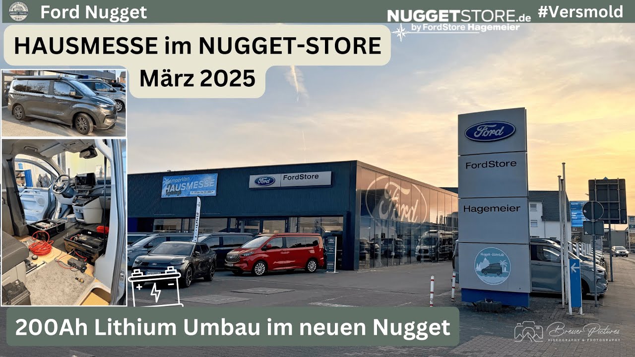 2025 Hausmesse im Nugget-Store in Versmold und Elektro Umbau meines Ford Nugget (200Ah Lithium)