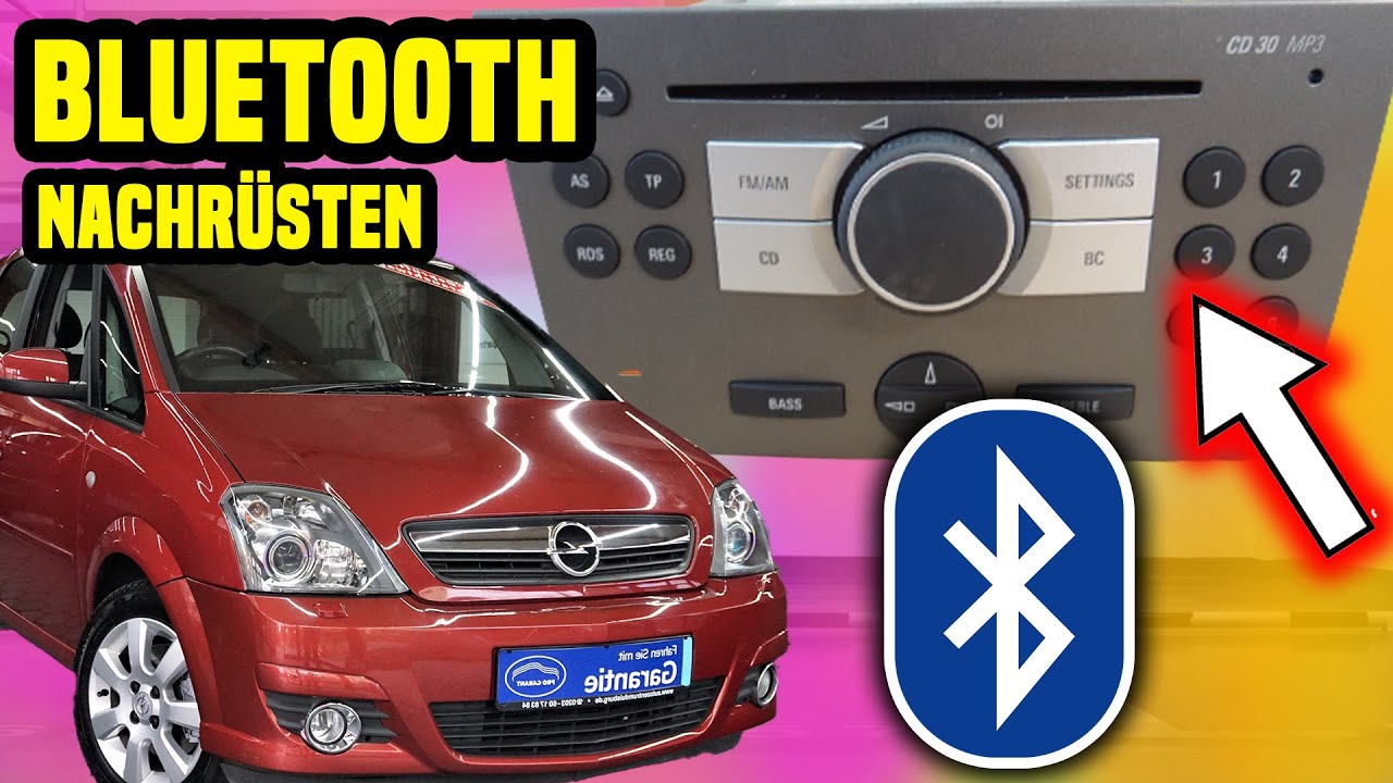 Opel Meriva Radio CD30 Mp3 Bluetooth nachrüsten !