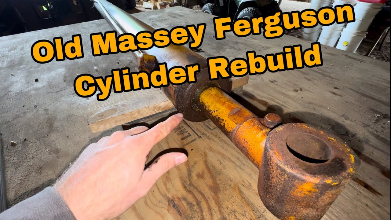 Old Massey Ferguson Hydraulic Cylinder Rebuild | Old Tractor Restoration
