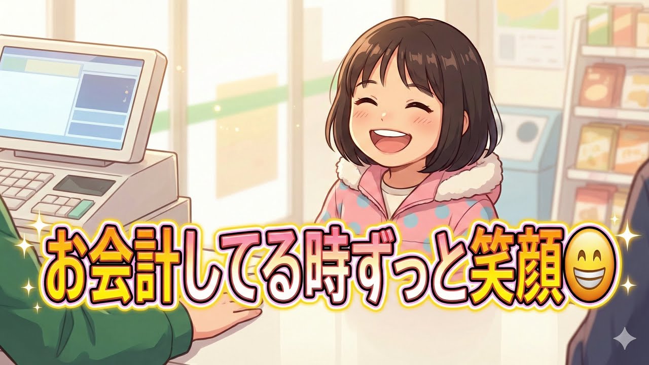大袈裟なすっぱい😅おやつありがとう😊お会計でずっと笑顔😄