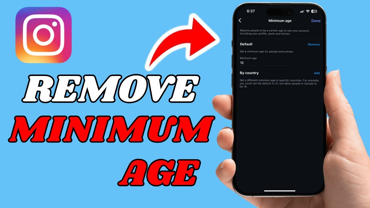 HOW to Remove Minimum Age Restriction On Instagram (Easy Way)