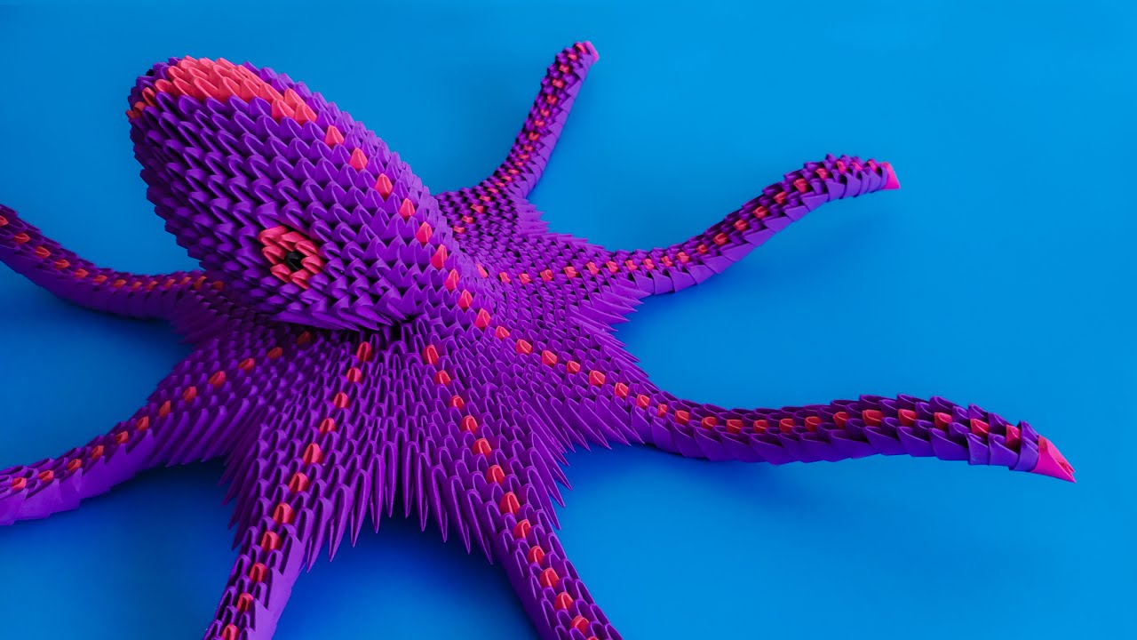3D Origami Octopus: Step-by-Step Tutorial