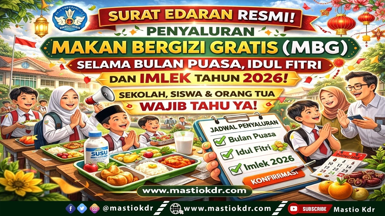 SE Jadwal Penyaluran MBG Di Bulan Puasa, Idul Fitri & Imlek 2026! Sekolah, Siswa & Ortu Harus Tau!