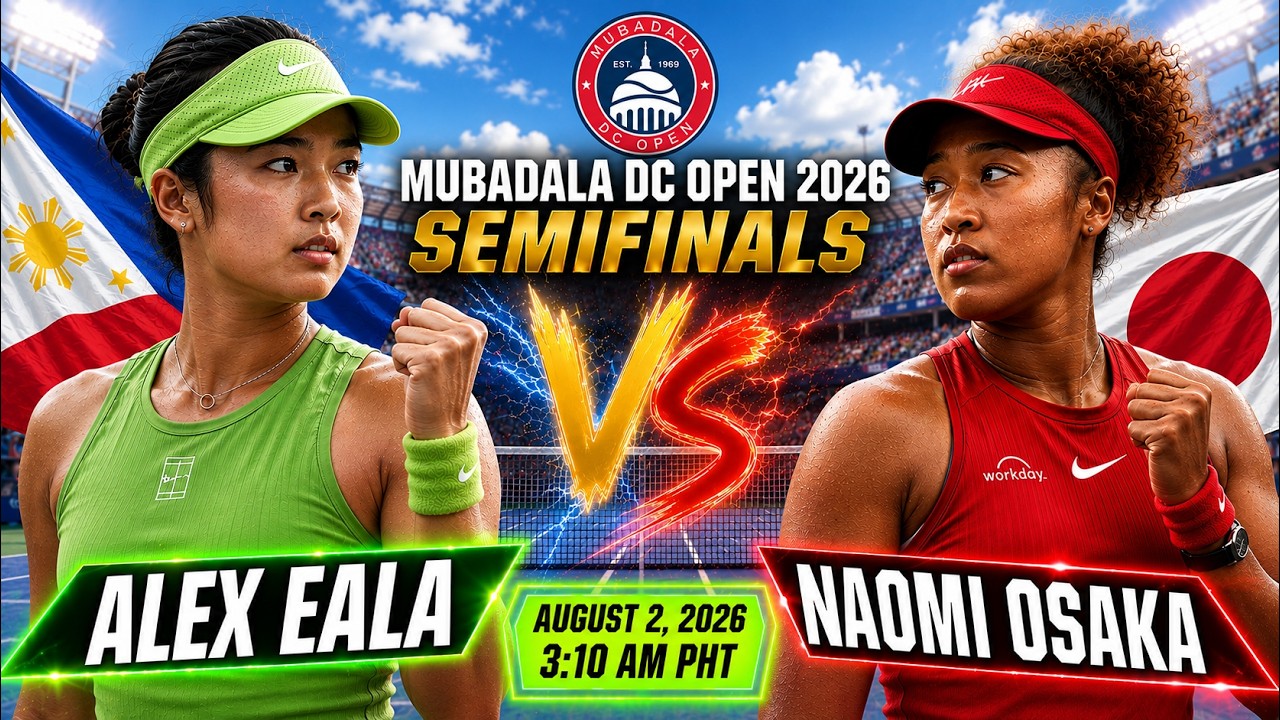 🔴LIVE! ALEX EALA VS NAOMI OSAKA 󠁯&bull;󠁏 SEMIFINALS of the 2026 Mubadala DC Open &bull;󠁏 Match and Watchalong