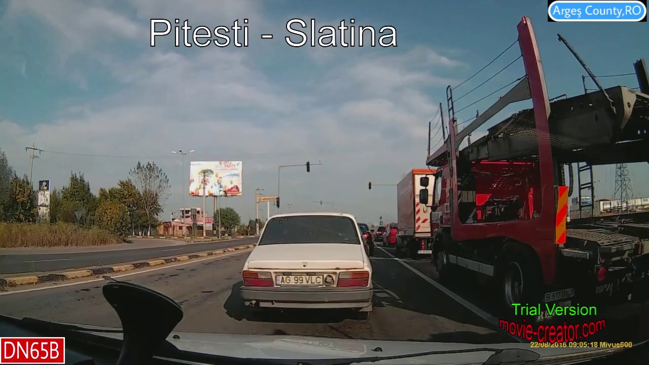 Romania : Pitesti (AG) - Slatina (OT) DN65/E574